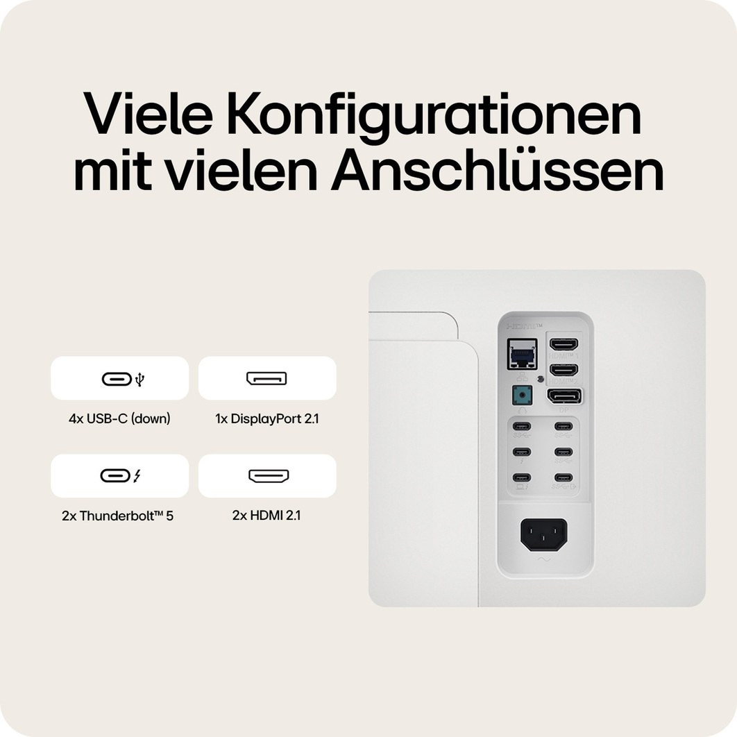 LG UltraFine™ 40 Zoll Nano IPS Black 5K2K mit Thunderbolt™ 5, 40U990A-W