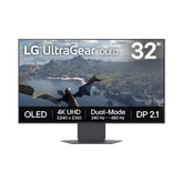 32 Zoll LG UltraGear™ GX8 Dual-Mode OLED 240 Hz 4K-UHD Gaming-Monitor | DCI-P3 98,5% (Typ.), VESA DisplayHDR™ True Black 400, 0,03ms (GtG), DP 2.1