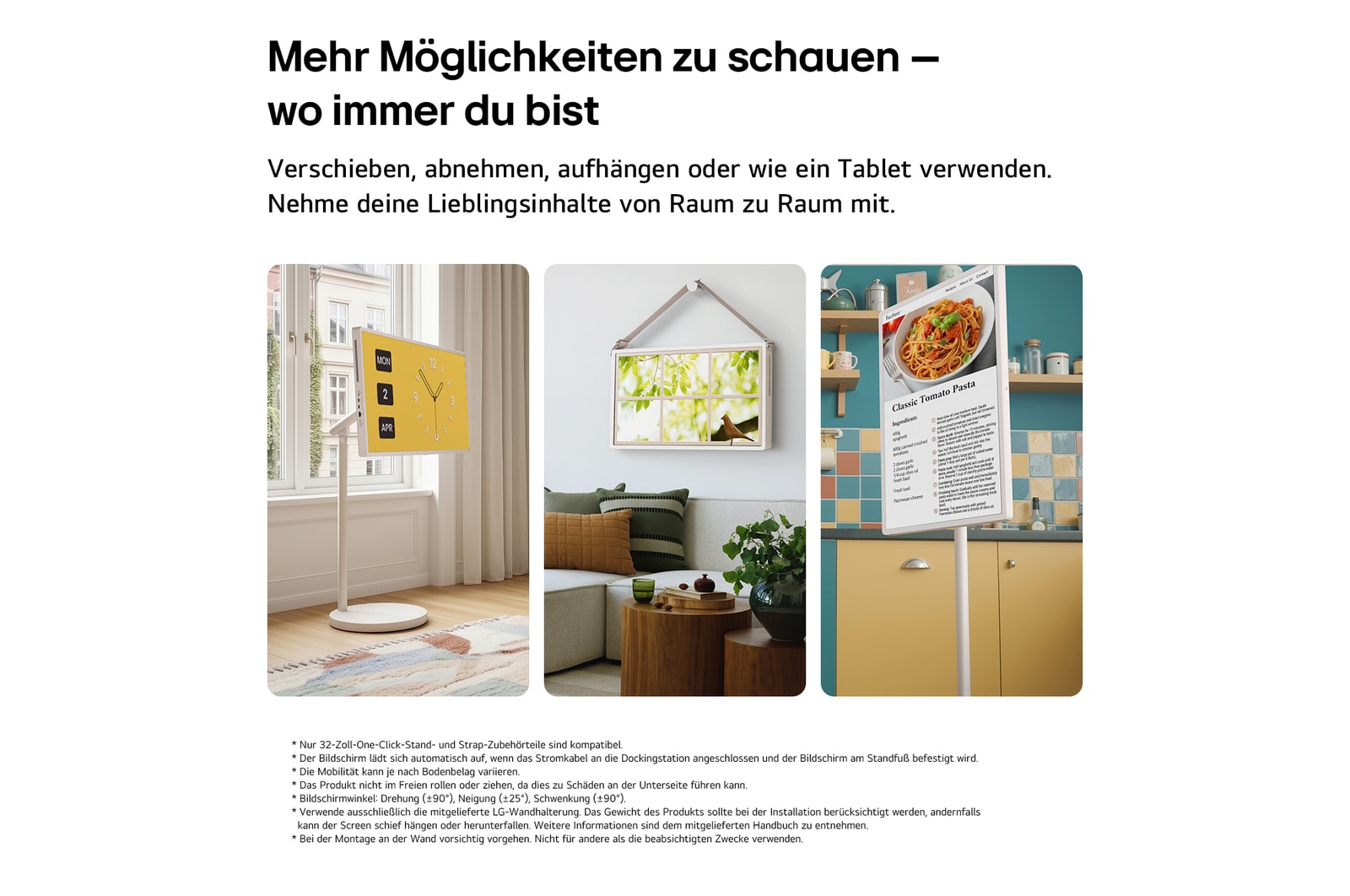 LG StanbyME 2 Max - Superportabler 32-Zoll-Touchscreen, 32LX6BPGA
