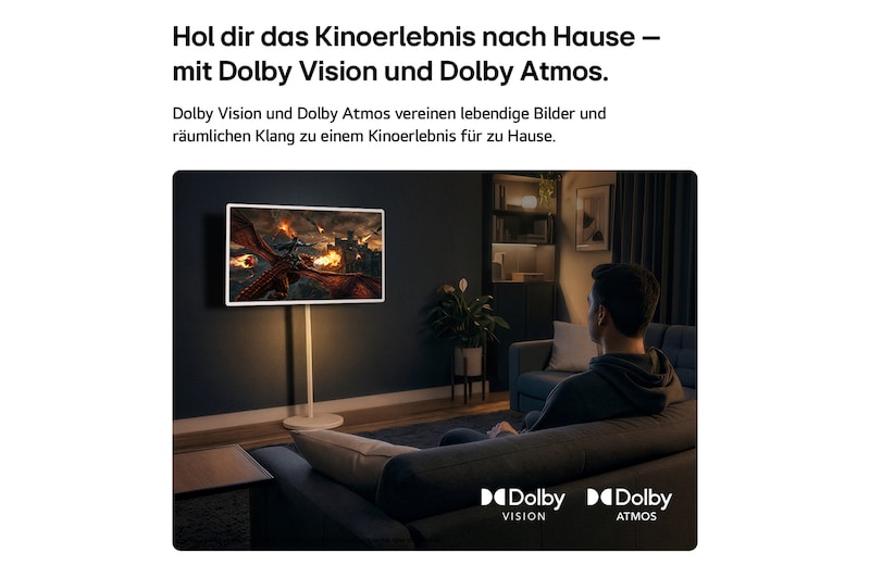 LG StanbyME 2 Max - Superportabler 32-Zoll-Touchscreen, 32LX6BPGA