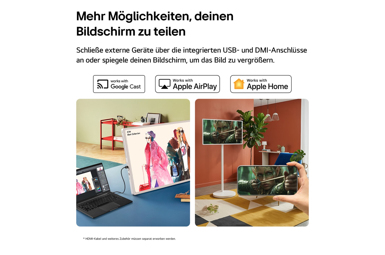 LG StanbyME 2 Max - Superportabler 32-Zoll-Touchscreen, 32LX6BPGA