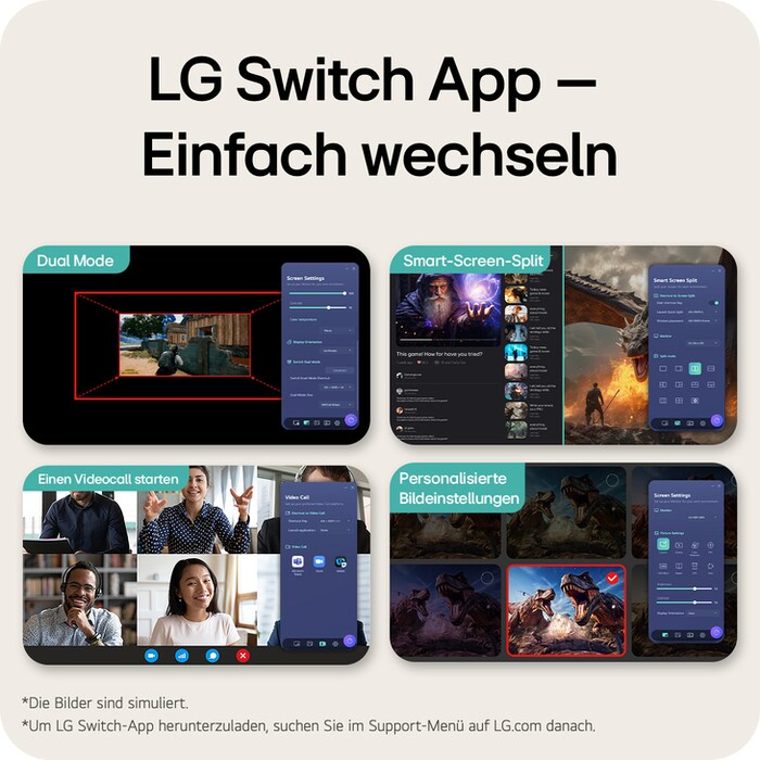 LG 27 Zoll UltraGear™ G4, 144 Hz FHD Gaming-Monitor, 27G414B-B