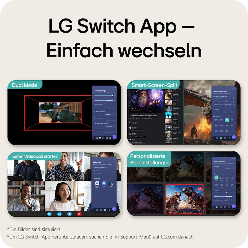 LG 27 Zoll UltraGear™ G4, 144 Hz FHD Gaming-Monitor, 27G414B-B