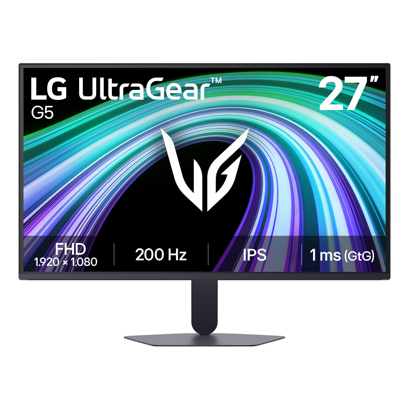 Vorderseite von 27 Zoll UltraGear™ G5, 200Hz FHD Gaming Monitor 27G523B-B