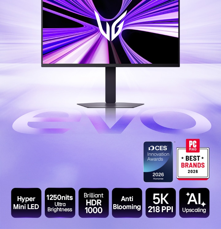 27-inch UltraGear evo GM9, Hyper Mini LED 5K Gaming Monitor (27GM950B) with ultra-high brightness