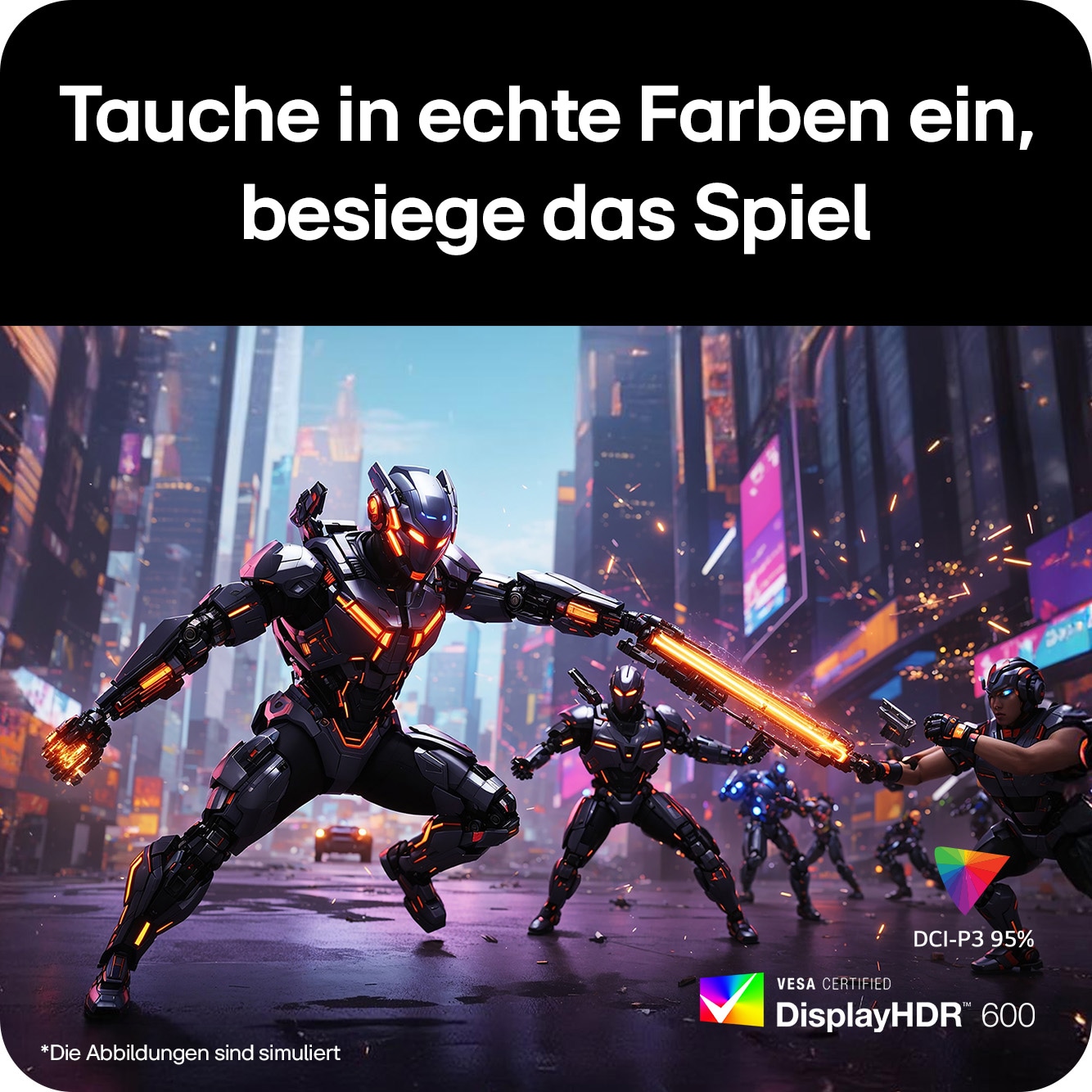 Rückansicht mit ausgeschalteter Beleuchtung