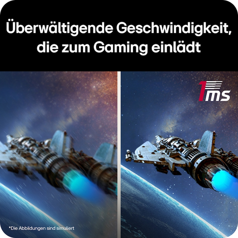 Seitenansicht mit geneigtem Monitor