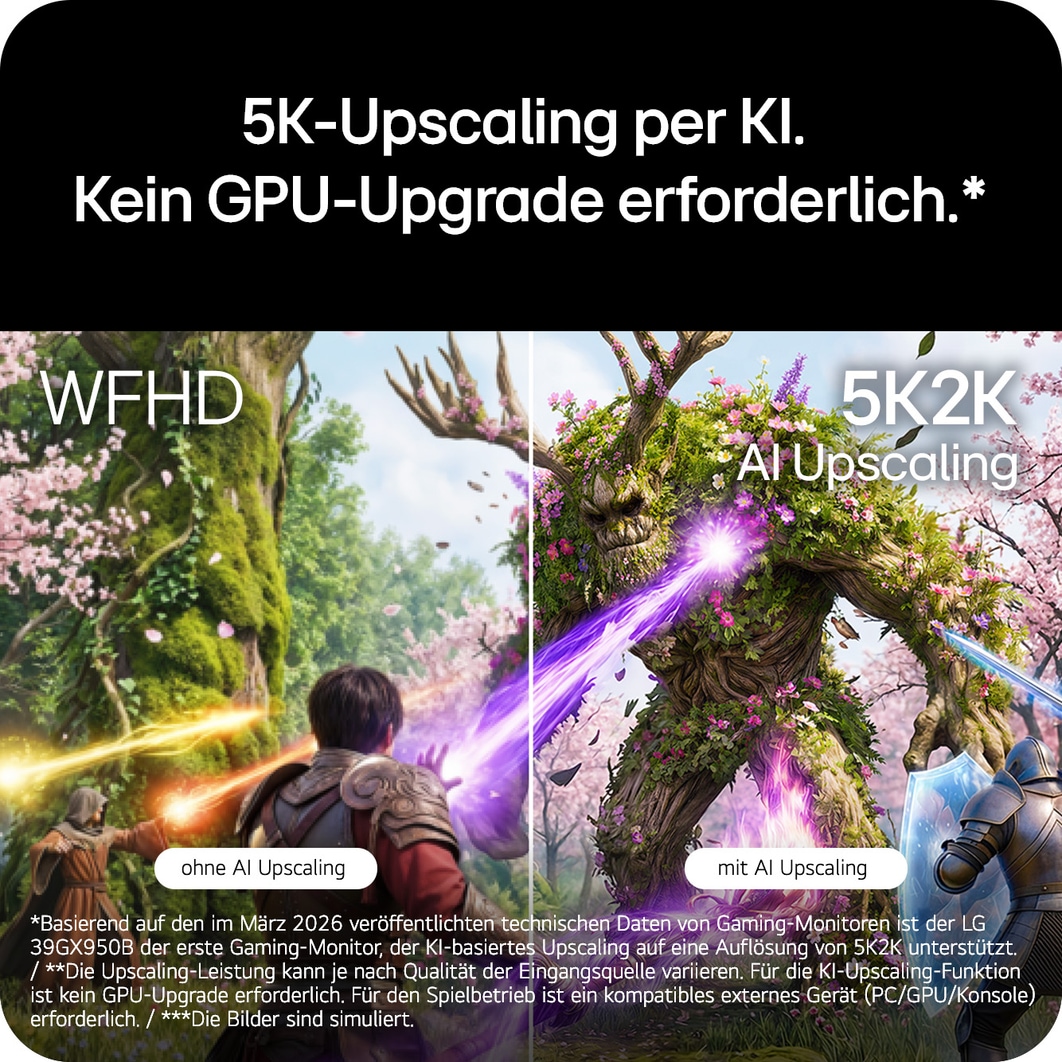 LG 39-Zoll-UltraGear evo GX9, der weltweit erste 39-Zoll-5K2K-OLED-Gaming-Monitor, 39GX950B-B