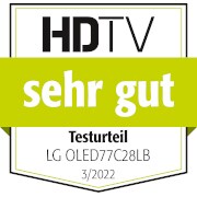 HDTV Testurteil "sehr gut"