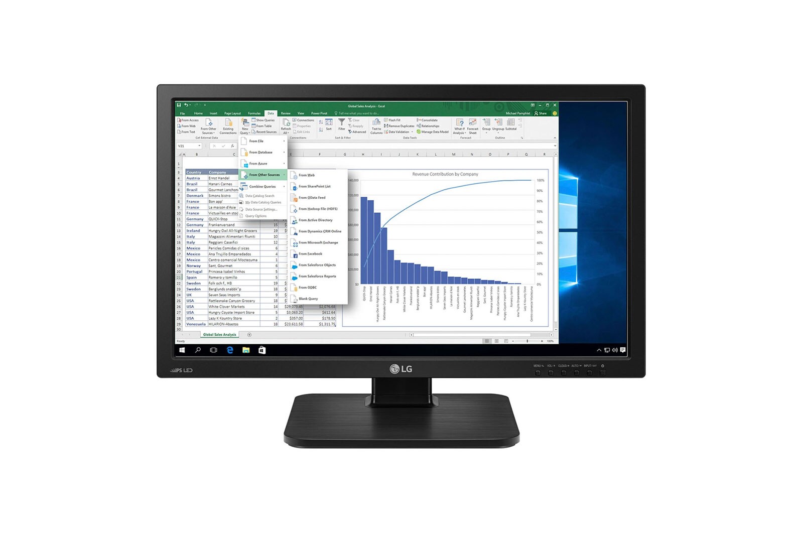 Vorderseite von All-in-One Zero Client Desktop Monitor 24 Inch 16: 9 V Series 24CAV37K-B