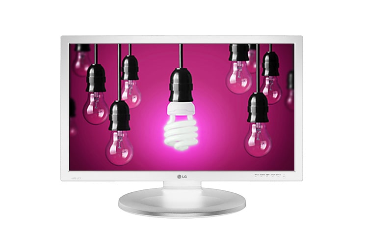 Vorderseite von Business Monitor mit 54,61 cm (21,5 Zoll) Bildschirmdiagonale, AH-IPS Panel, Flicker Safe-Funktion und Reader Mode 22MB37PU-W