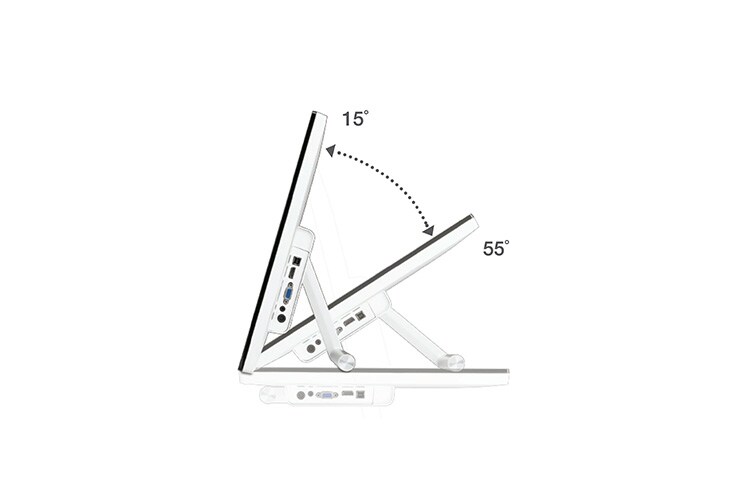 LG IPS-Monitor mit 58,42 cm (23 Zoll) Bildschirmdiagonale und 10-Punkt-Multi-Touch-Oberfläche, 23ET63V-W
