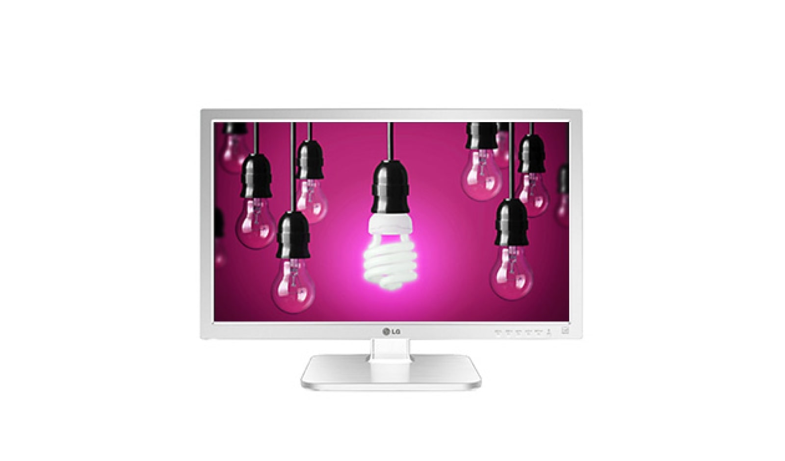 Vorderseite von Business-Monitor mit 60,45 cm (23,8 Zoll) Bildschirmdiagonale, Reader Mode und Pivot-Funktion 24MB37PM-W