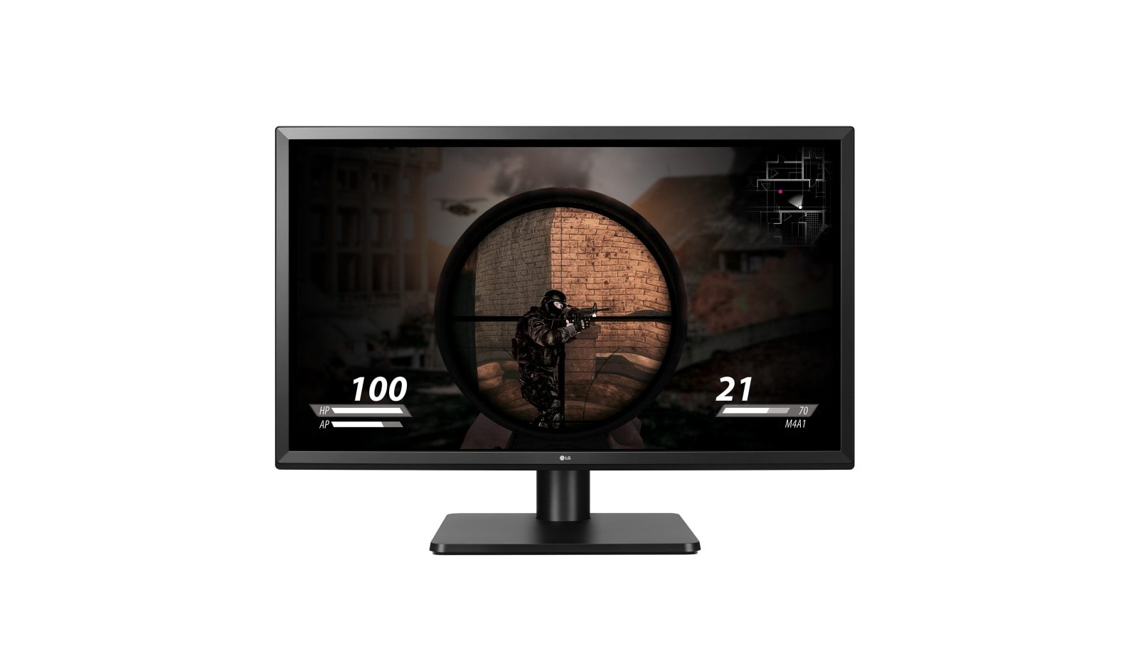 Vorderseite von 27&#34; Ultra HD 4K IPS Monitor 27UD58P-B