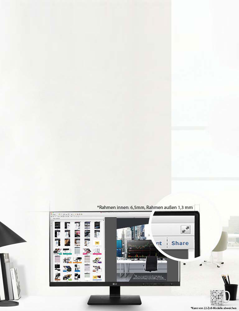 Randloses Design, das Grenzen sprengt