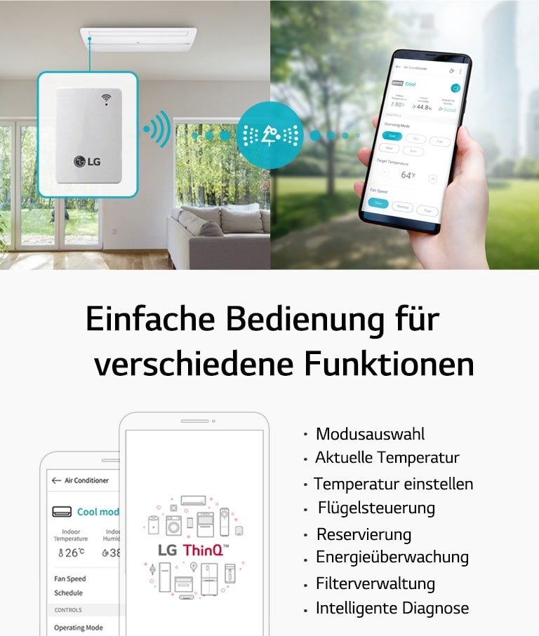 Wi-Fi-Fernbedienung mit LG ThinQ ™1