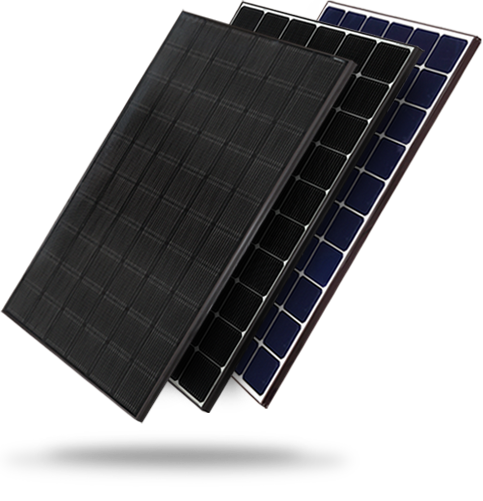 Ein Bild von LG Solarmodulen in Gruppenaufnahme, Neon-R2 Black, Neon-R2 und Neon-R