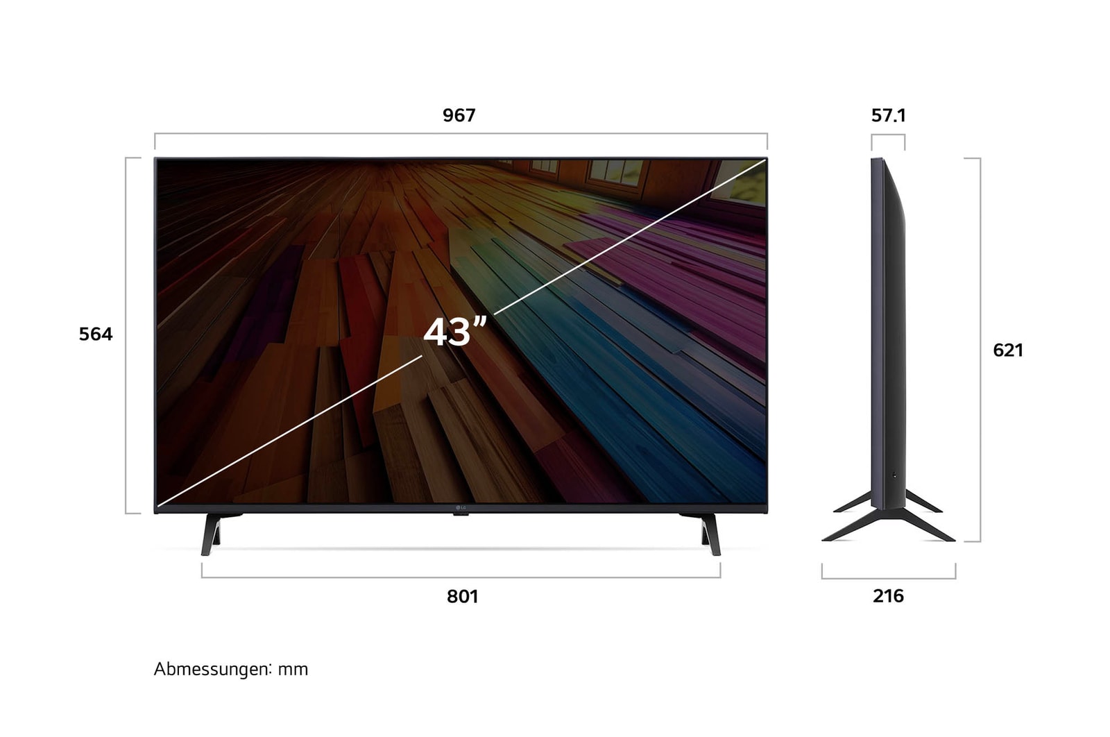 LG 43 Zoll 4K LG UHD Smart TV UT80, 43UT80006LA