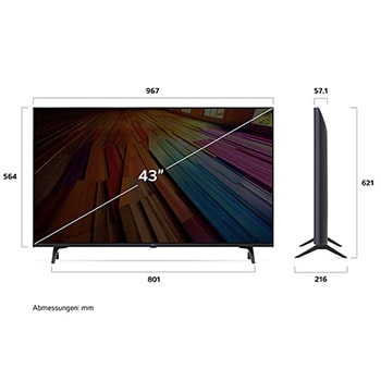 LG 43 Zoll 4K LG UHD Smart TV UT80, 43UT80006LA