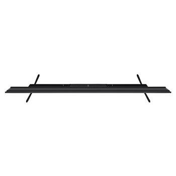 Draufsicht auf den LG UHD AI ThinQ 4K UT73 Smart TV zur Darstellung der Breite und der Fußpositionen.