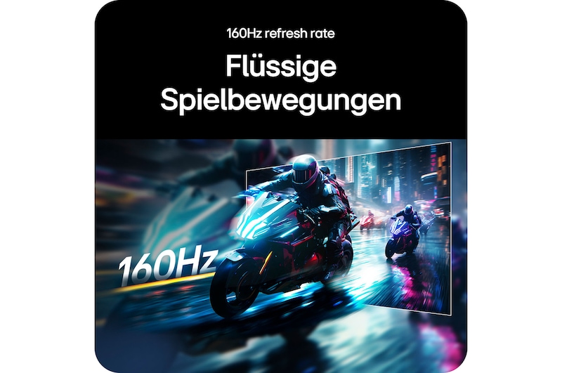 160Hz Bildwiederholrate sorgt für flüssige Bewegungen und optimiertes Gameplay auf dem LG UltraGear Gaming Monitor 34-inch