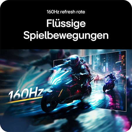 160Hz Bildwiederholrate sorgt für flüssige Bewegungen und optimiertes Gameplay auf dem LG UltraGear Gaming Monitor 34-inch