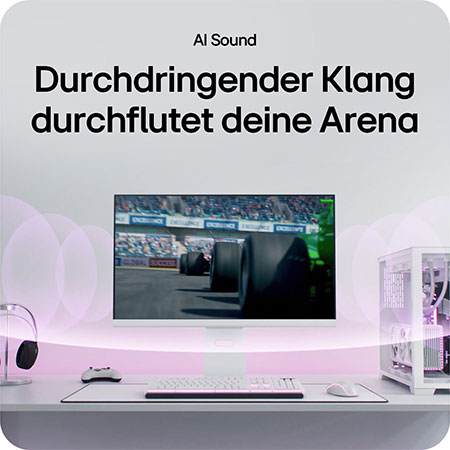 AI Sound liefert kraftvollen, immersiven Klang und füllt deine Arena mit dynamischen Soundeffekten.