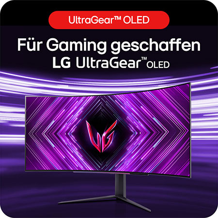 Für Gaming geschaffen mit dem LG UltraGear OLED Monitor für eindrucksvolle Bilder.