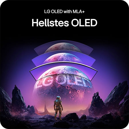 Hellstes LG OLED mit MLA+ Technologie für höhere Helligkeit und ein intensives Gaming-Erlebnis.