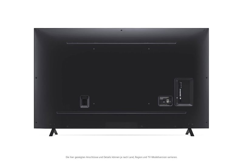 Rückansicht des LG NanoCell AI NANO82 4K Smart TV 2024 mit Anschlussfeld und VESA-Montagepunkten.
