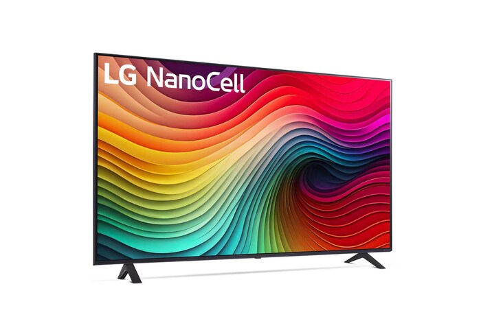 Ansicht des LG NanoCell AI NANO81 4K Smart TVs mit intensiver Farbdarstellung und realistischer Bildverarbeitung.