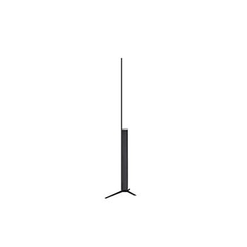 Seitenansicht des LG OLED AI B4 4K Smart TVs mit 50,9 mm schmalem Profil und 319 mm Standtiefenmaß.