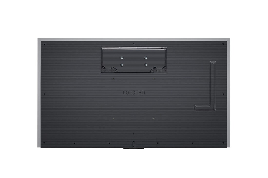 Rückansicht des LG Signature OLED M4 True Wireless TV Fernsehers mit Wandhalterungsschnittstelle.