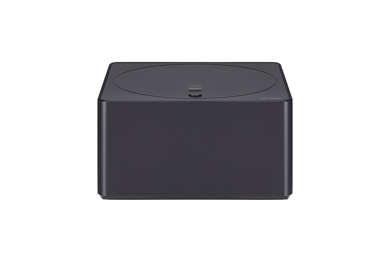 Vorderansicht der Zero Connect Box für den LG OLED evo AI M4 4K Smart TV Fernseher.