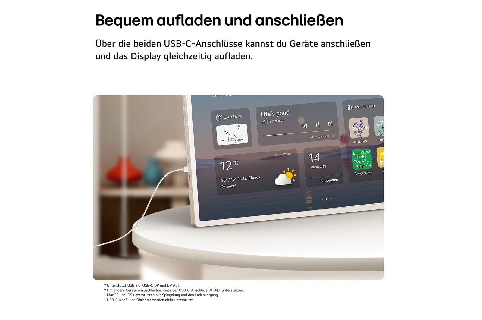 LG StanbyME 2 Max - Superportabler 32-Zoll-Touchscreen, 32LX6BPGA