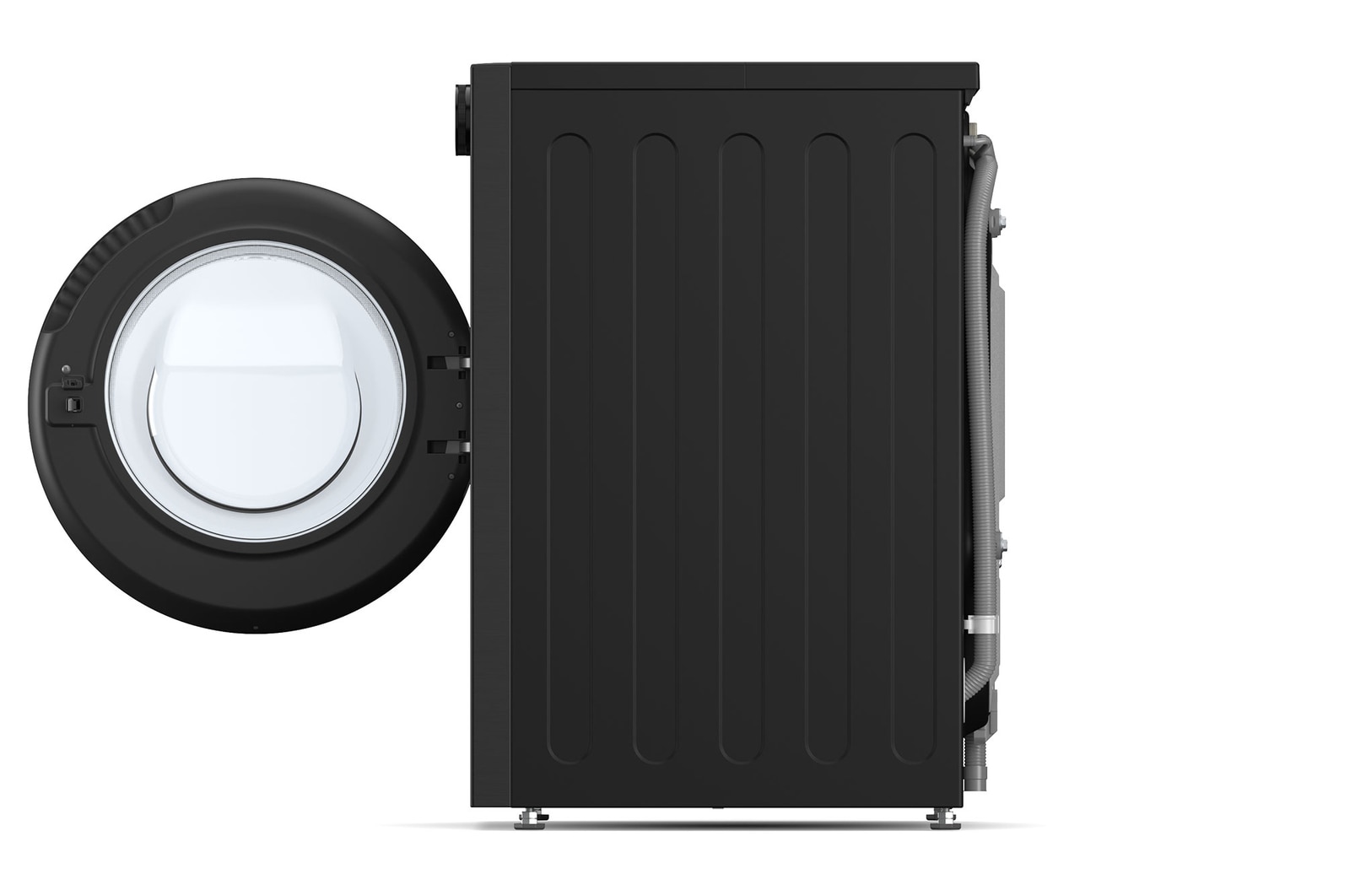 LG Waschmaschine Matte Black (A-20%*, 13 kg, 1.350 U./Min.) mit AI DD® & TurboWash®360° | F4WX803YB, F4WX803YB