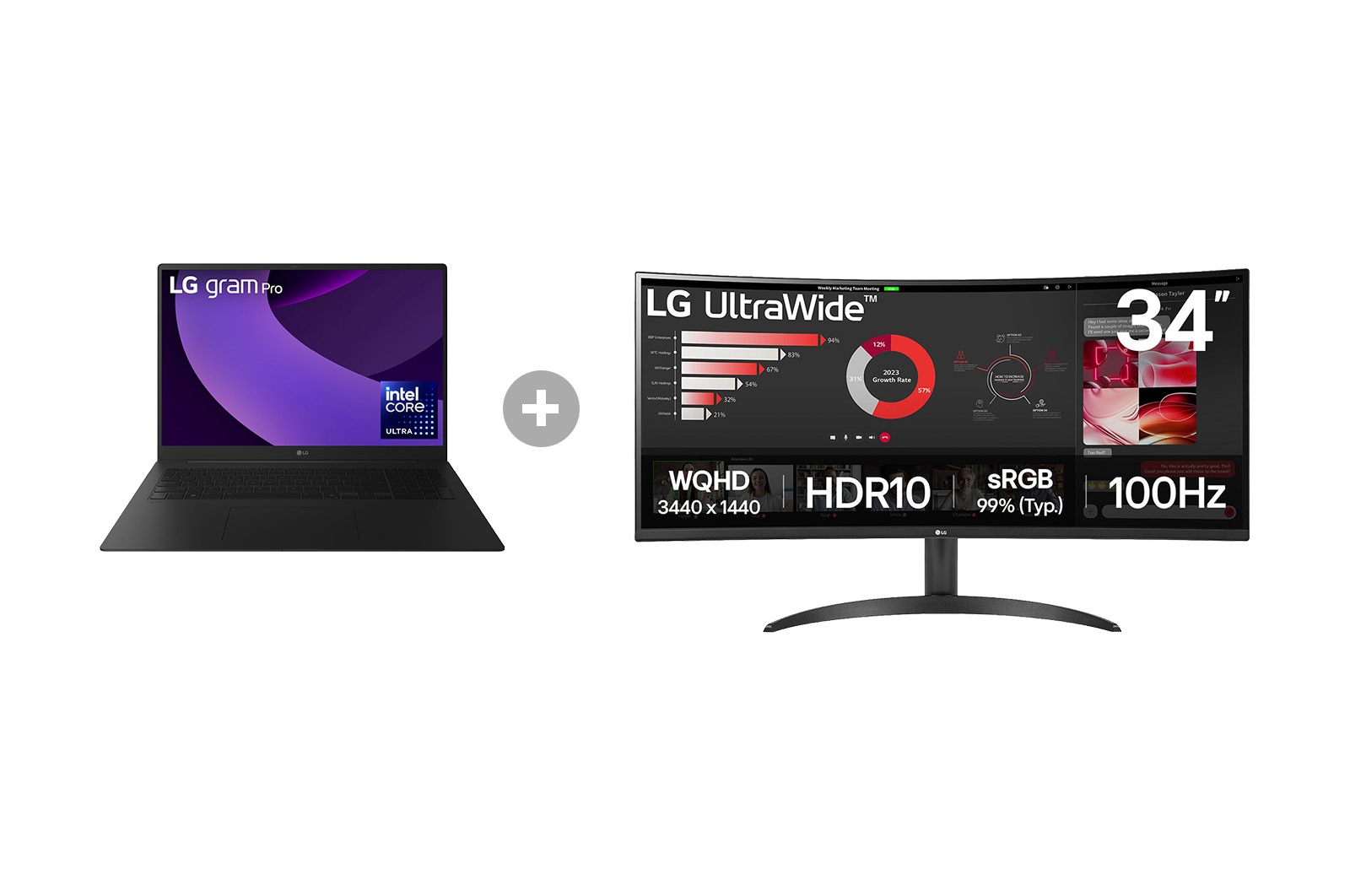 Vorderseite von Remote Work UltraWide Package 1.0 17Z90TP-G.34WR001