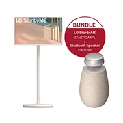 Vorderseite von LG StanbyME &#43; LG XBOOM 360 DXO2T Bluetooth Speaker 27ART10AKPL.DXO2TBE