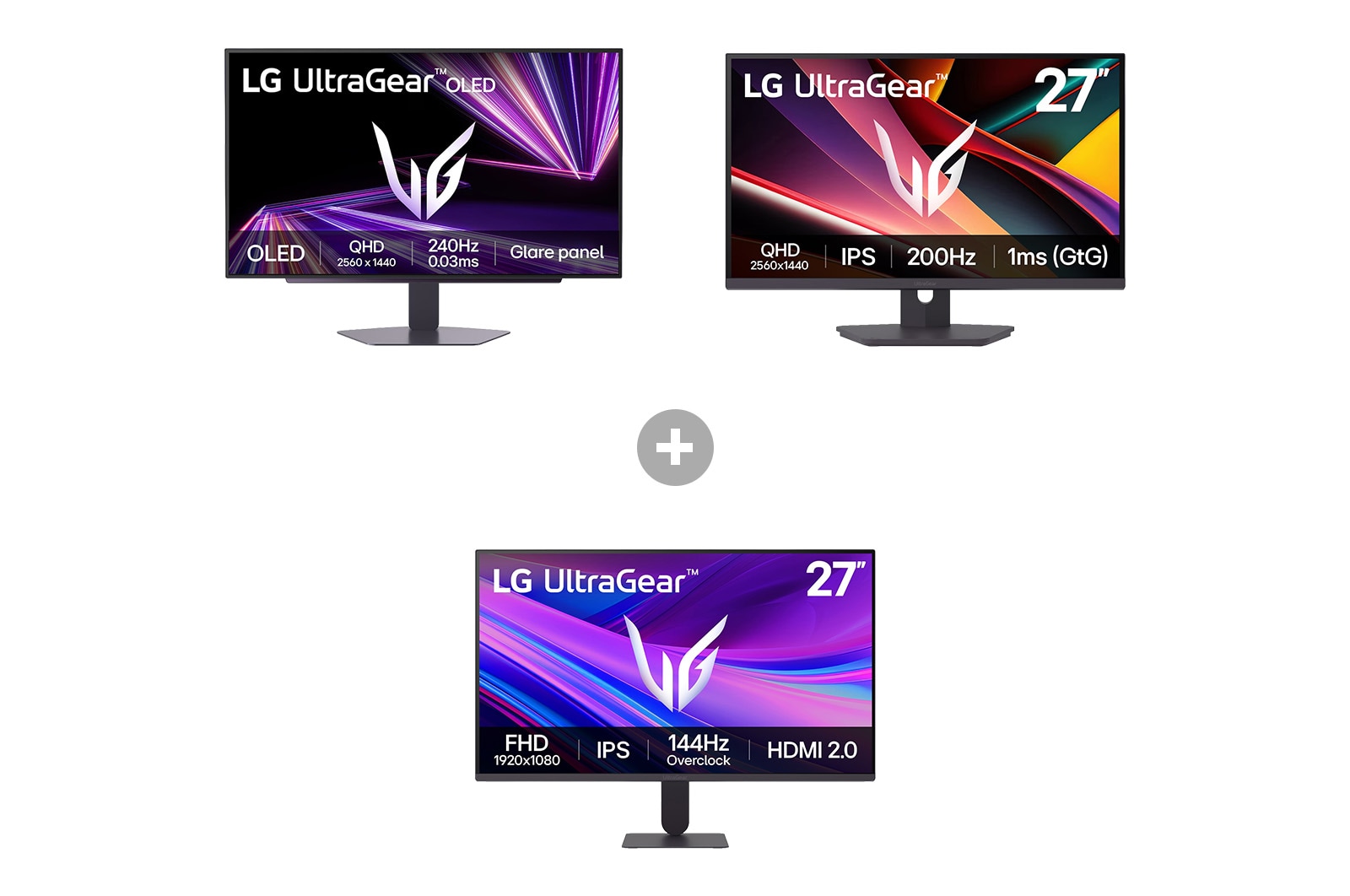 Vorderseite von Competitive Gamer Package 2.0 27GX704A-B.27G627G001