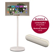 Vorderseite von LG StanbyME 2 - Superportabler 27-Zoll-Touchscreen + LG StanbyME Speaker XT7S 27LX6TDGA.XT7S