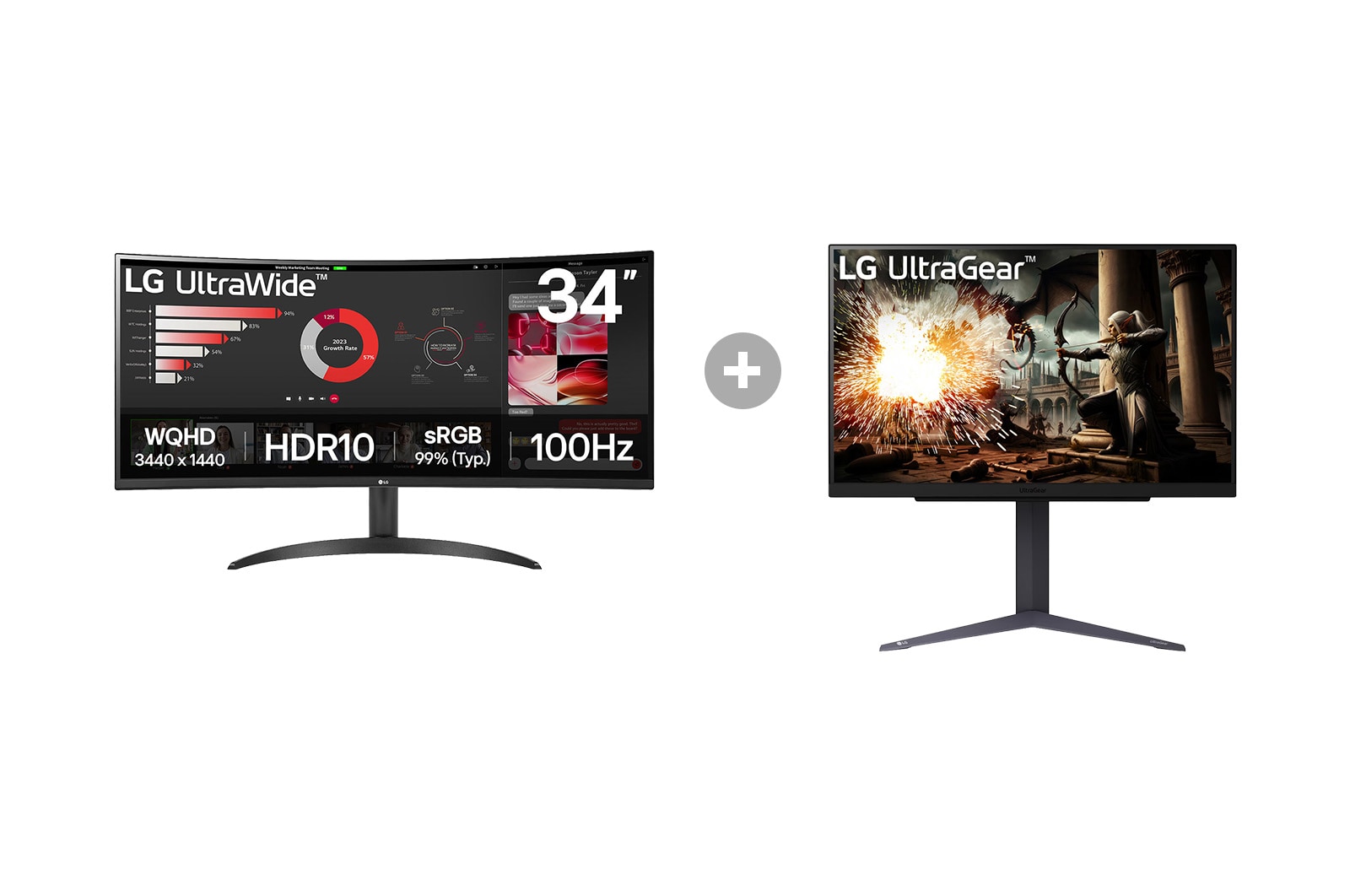 Vorderseite von Explorer-type Gamer Package 2.0 34WR50QK-B.27GS001