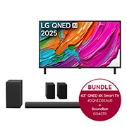 LG 43 Zoll LG QNED AI QNED8E 4K Smart TV & LG Home Theater Soundbar DS40TR, 43QNED8EA6B.DS40TR