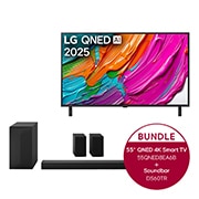 LG 55 Zoll LG QNED AI QNED8E 4K Smart TV LG Home Theater Soundbar DS60TR, 55QNED8EA6B.DS60TR