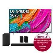 LG 86 Zoll LG QNED AI QNED8E 4K Smart TV & LG Home Theater Soundbar DS60TR, 86 Zoll LG QNED AI QNED8E 4K Smart TV