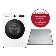 Vorderseite von Waschmaschine (A, 8 kg,  1.350 U./Min.) Unterbaufähig mit Steam &amp; Inverter Direct Drive® &#43;  Unterbaublech | F4WB308Y.AFB600N F4WB308Y.AFB600N