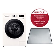 Vorderseite von Waschmaschine (A, 9 kg, 1.310 U./Min.) Unterbaufähig mit Steam &amp; Inverter Direct Drive® &#43; Unterbaublech | F4WB309YB.AFB600N F4WB309Y.AFB600N