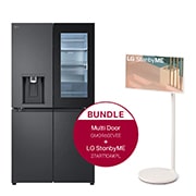 Vorderseite von Multi-Door Kühlschrank mit InstaView® (E, 638L, 179,2cm hoch) mit Eis-, Crushed Ice- und Wasserspender &amp; Craft Ice | GMG960EVEE &#43; StanbyME GMG960EVEE.27ART10