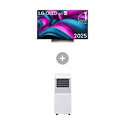 Vorderseite von 48 Zoll LG OLED evo AI C5 4K Smart TV + Mobile Klimaanlage (9000 BTU) OLED48C5ELB.TF09001