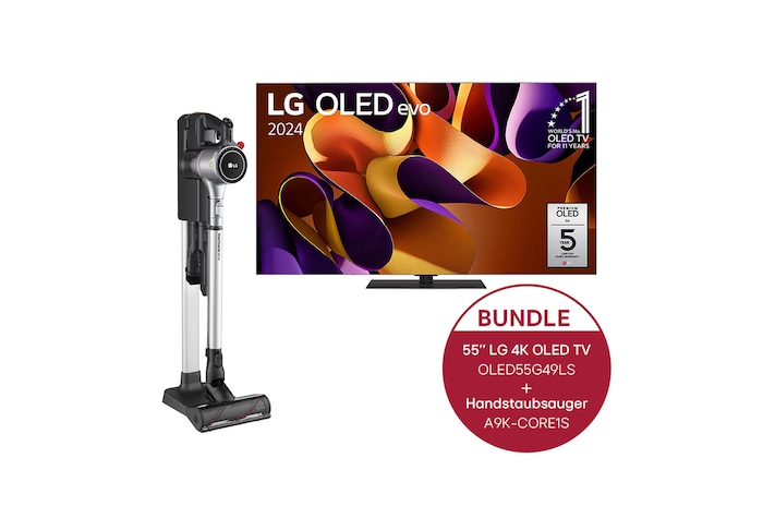 LG 55 Zoll LG OLED evo G4 4K Smart TV + A9K-CORE1S, OLED55G49LS.CORE1S