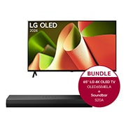 LG 65 Zoll LG OLED B4 4K Smart TV + 2.0 Kanal LG TV Soundbar S20A mit Dolby Digital und DTS Surround, OLED65B4ELA.S20A